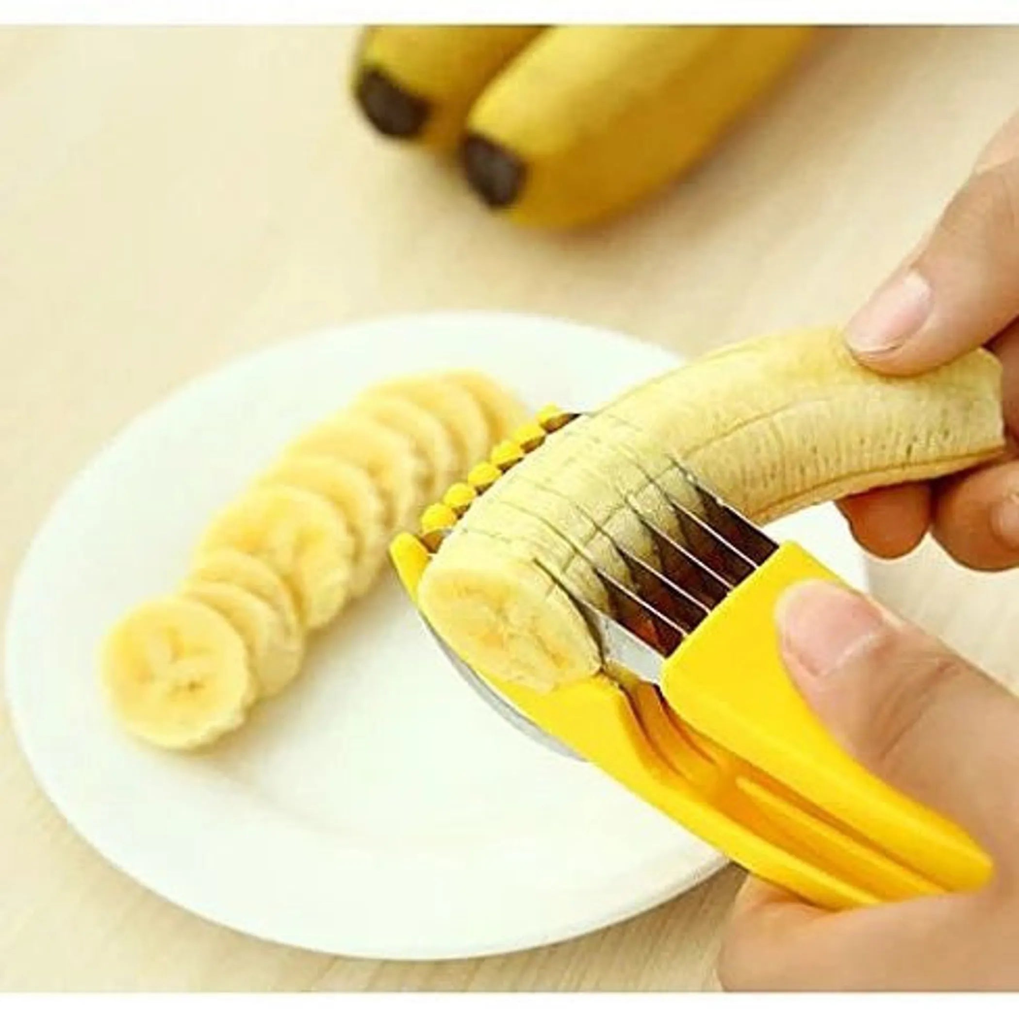 Quick Banana Slicer – Easy Kitchen Fruit Cutter