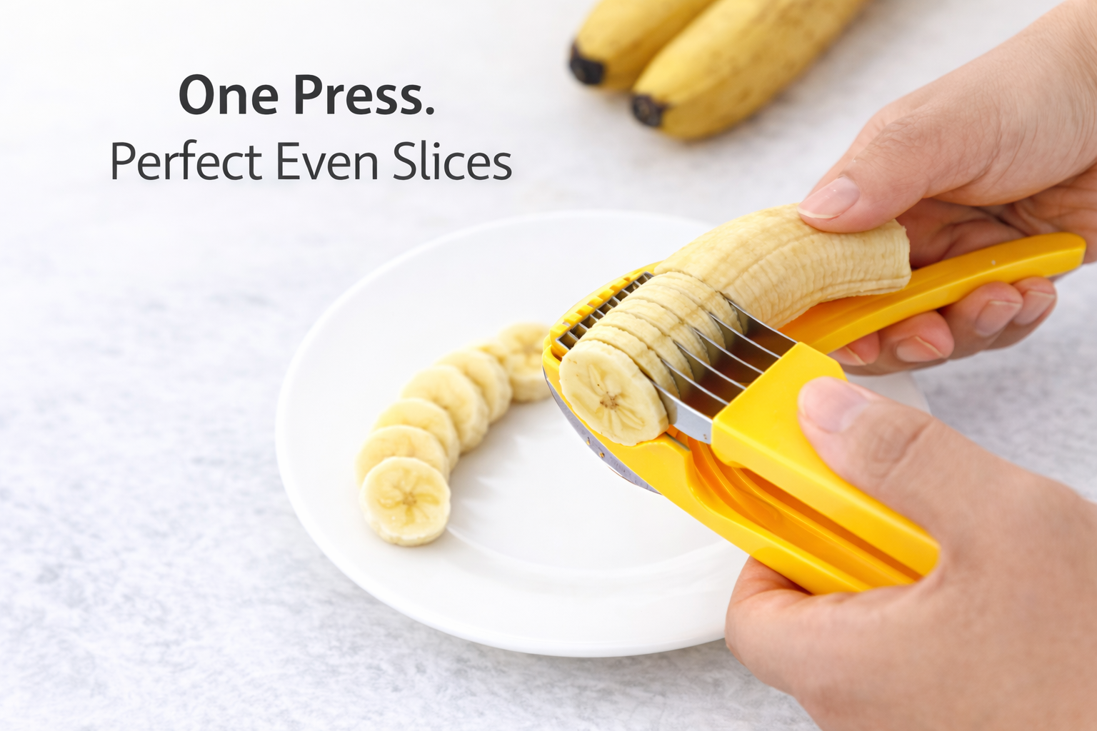 Quick Banana Slicer – Easy Kitchen Fruit Cutter