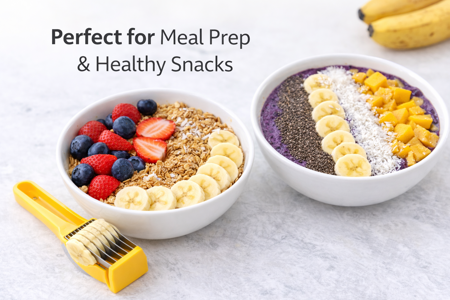 Quick Banana Slicer – Easy Kitchen Fruit Cutter