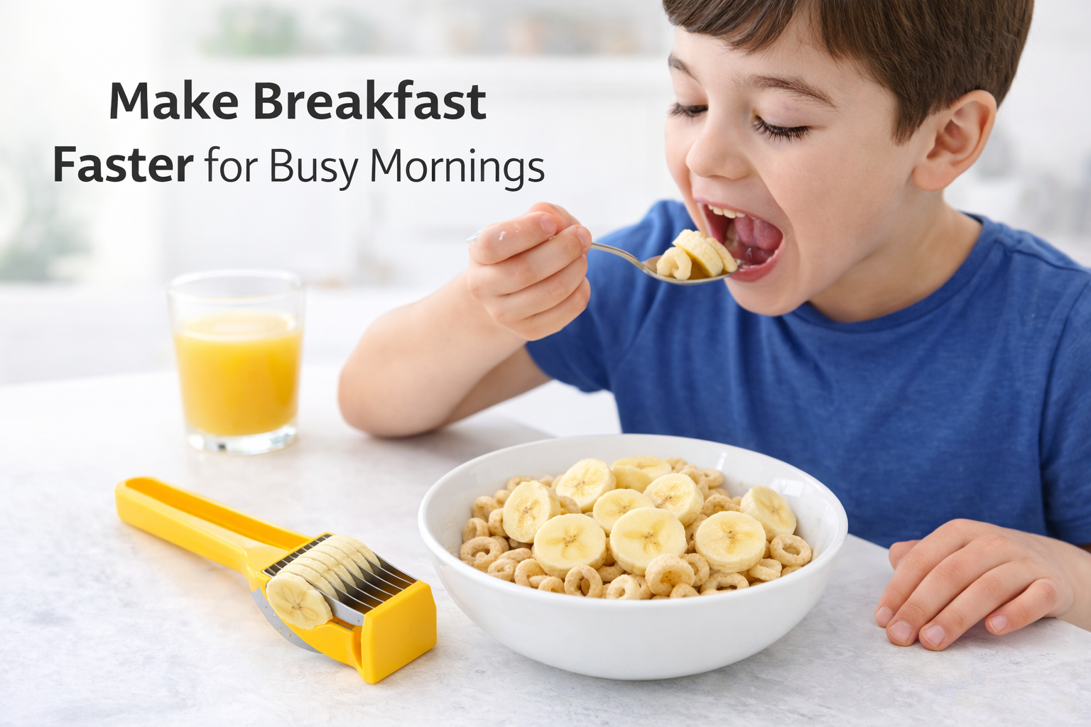 Quick Banana Slicer – Easy Kitchen Fruit Cutter